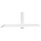 Ekena Millwork Eugene Architectural Grade PVC Gable Bracket, 96"W x 24"H x 4"D x 4"F, 6/12 Pitch GBP096X24X0404EUG00 - alternate 1